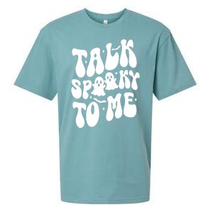 Take Spooky To Me Retro Groovy Halloween Sueded Cloud Jersey T-Shirt