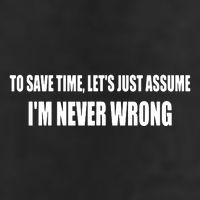 To Save Time Let's Assume I'm Never Wrong I Am Right 7 Panel Mesh Trucker Snapback Hat
