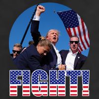 Trump Signals To Americans To Fight 11oz C Handle Ceramic Mug