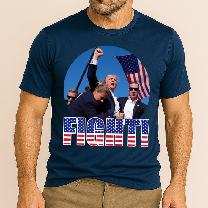 Trump Signals To Americans To Fight Cooling Performance Crew T-Shirt