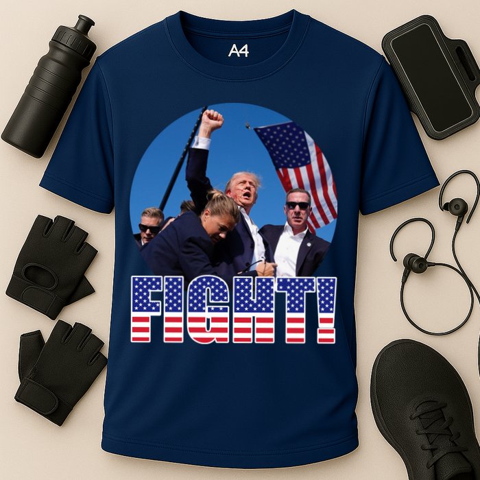 Trump Signals To Americans To Fight Cooling Performance Crew T-Shirt