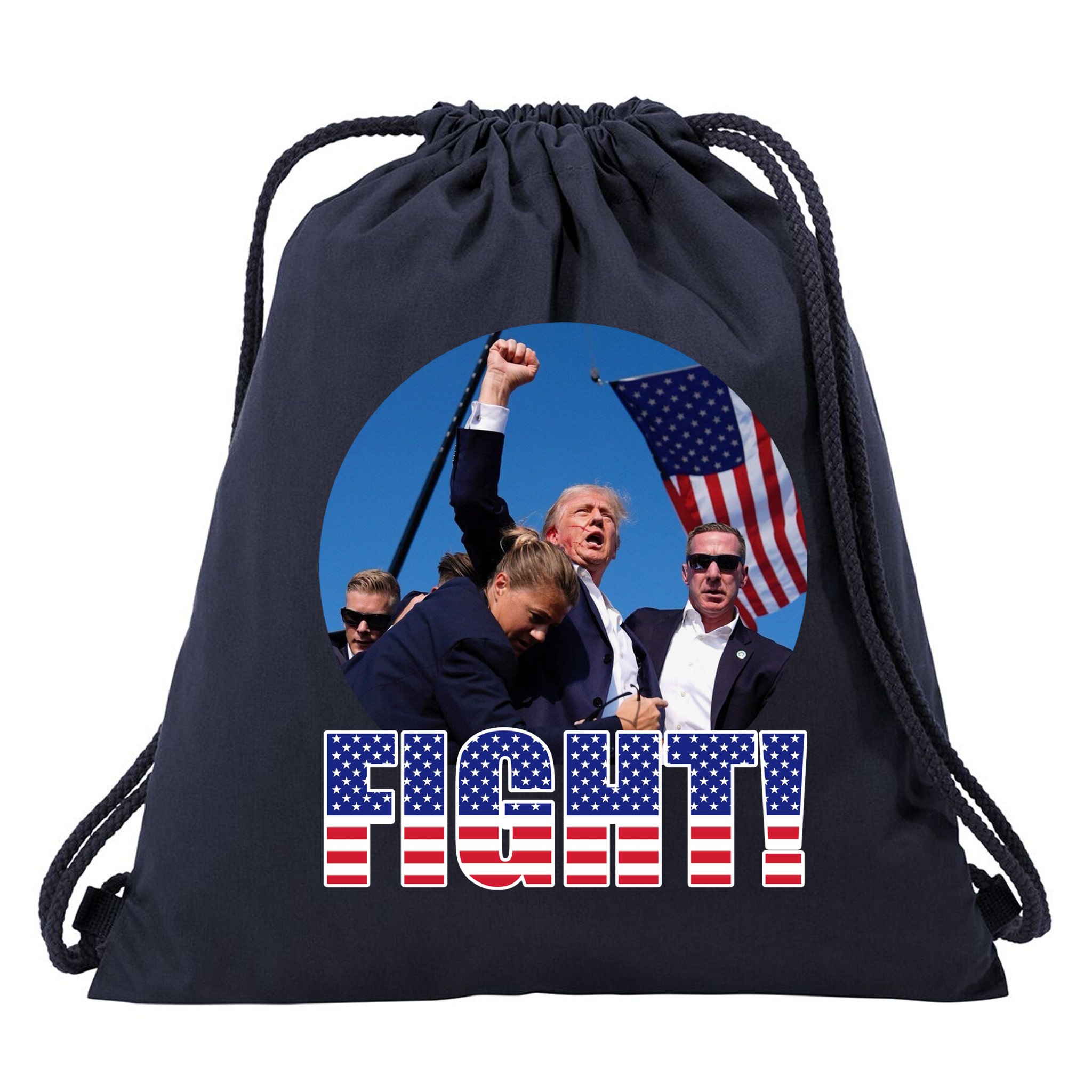 Trump Signals To Americans To Fight Drawstring Bag