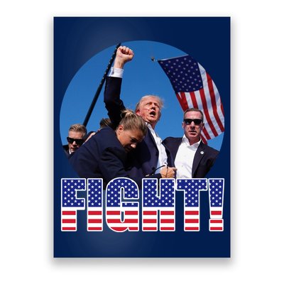 Trump Signals To Americans To Fight Poster