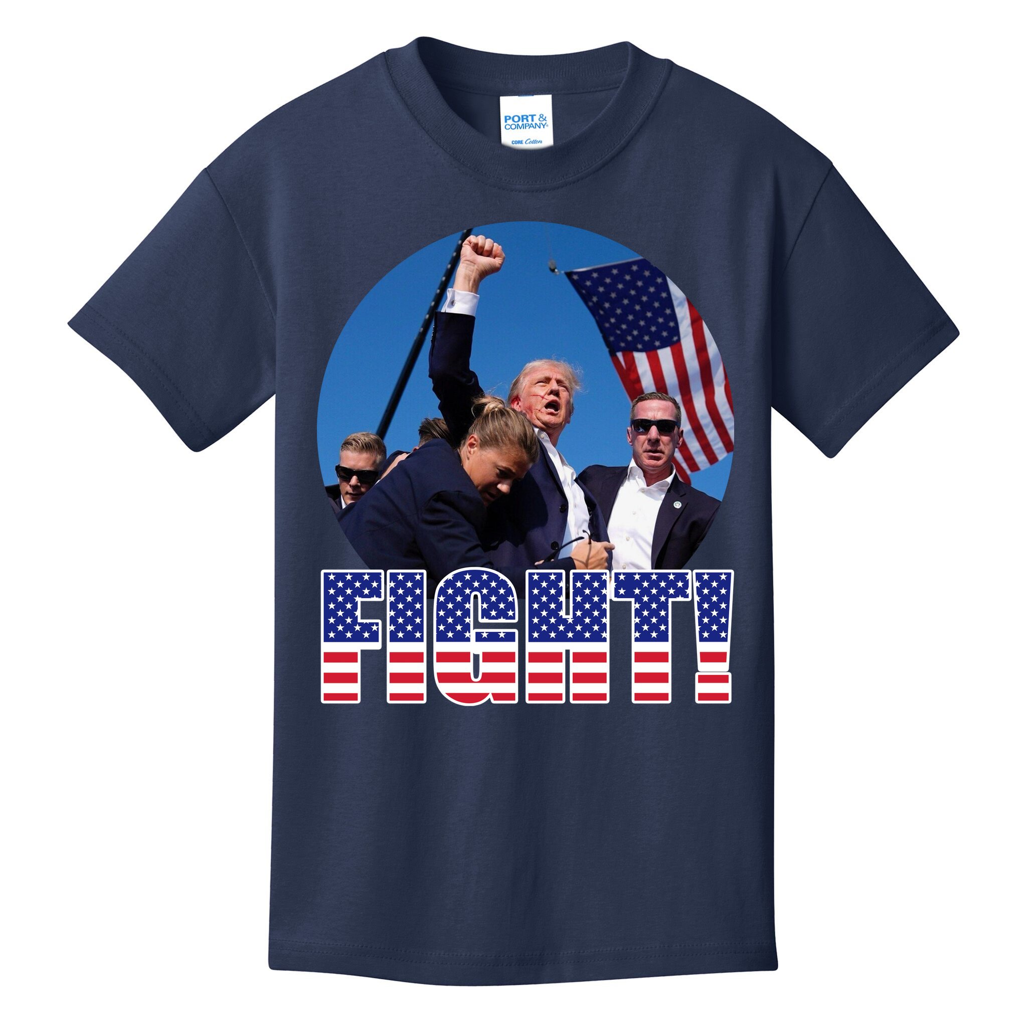 Trump Signals To Americans To Fight Kids T-Shirt