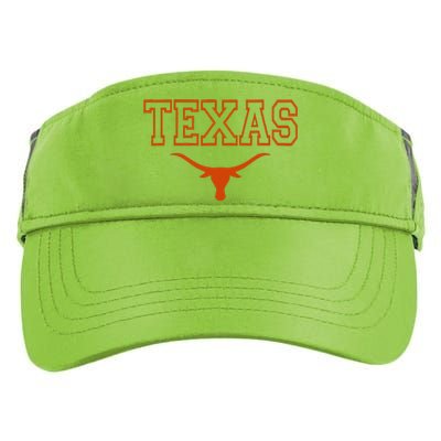 Texas State Tx Vintage Bull Head Proud Texans Adult Drive Performance Visor