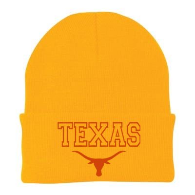 Texas State Tx Vintage Bull Head Proud Texans Knit Cap Winter Beanie