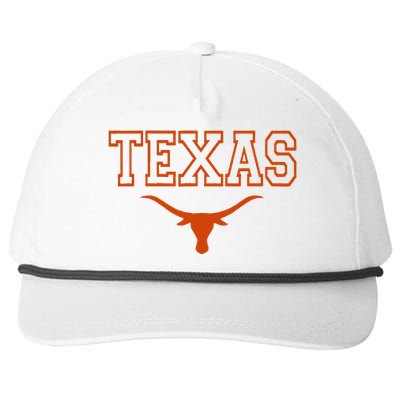 Texas State Tx Vintage Bull Head Proud Texans Snapback Five-Panel Rope Hat