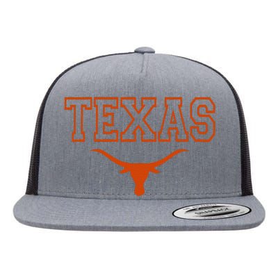 Texas State Tx Vintage Bull Head Proud Texans Flat Bill Trucker Hat