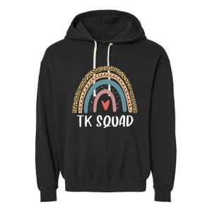 TK Squad Transitional Kindergarten Teacher Back To School Garment-Dyed Fleece Hoodie