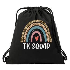 TK Squad Transitional Kindergarten Teacher Back To School Drawstring Bag