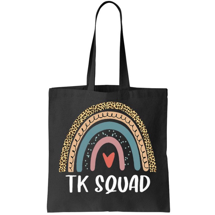 TK Squad Transitional Kindergarten Teacher Back To School Tote Bag