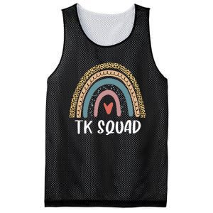 TK Squad Transitional Kindergarten Teacher Back To School Mesh Reversible Basketball Jersey Tank