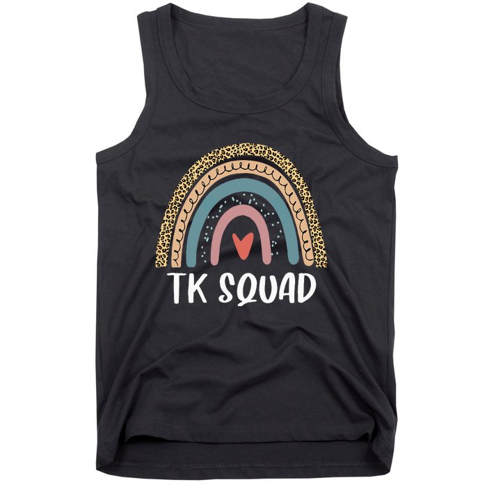 TK Squad Transitional Kindergarten Teacher Back To School Tank Top