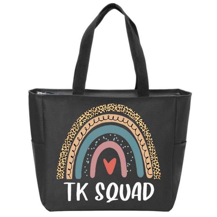 TK Squad Transitional Kindergarten Teacher Back To School Zip Tote Bag