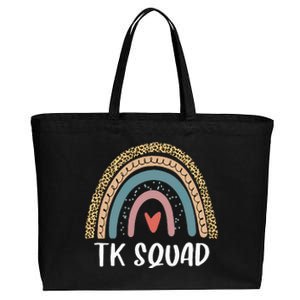 TK Squad Transitional Kindergarten Teacher Back To School Cotton Canvas Jumbo Tote