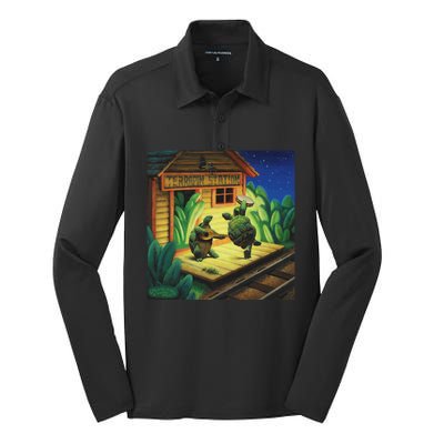 Terrapin Station Silk Touch Performance Long Sleeve Polo