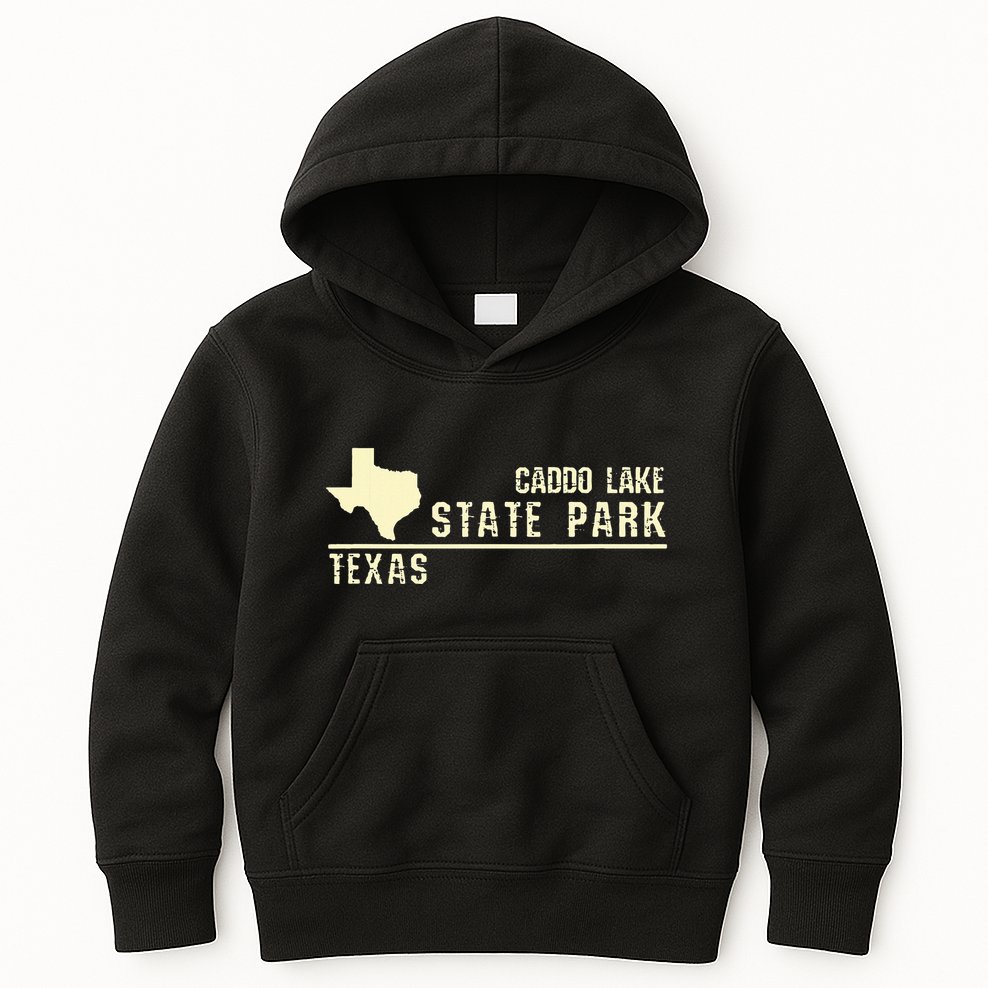Tx Souvenir Texas Caddo Lake State Park Kids Hoodie