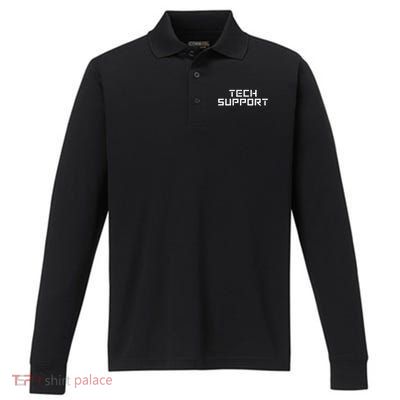 Tech Support Performance Long Sleeve Polo