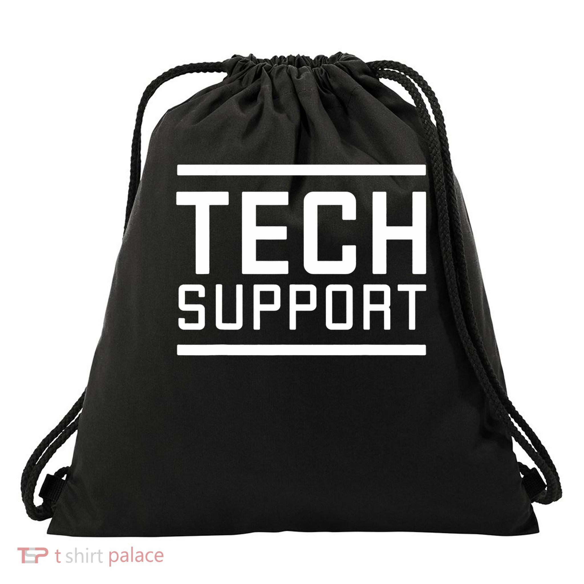 Tech Support Drawstring Bag