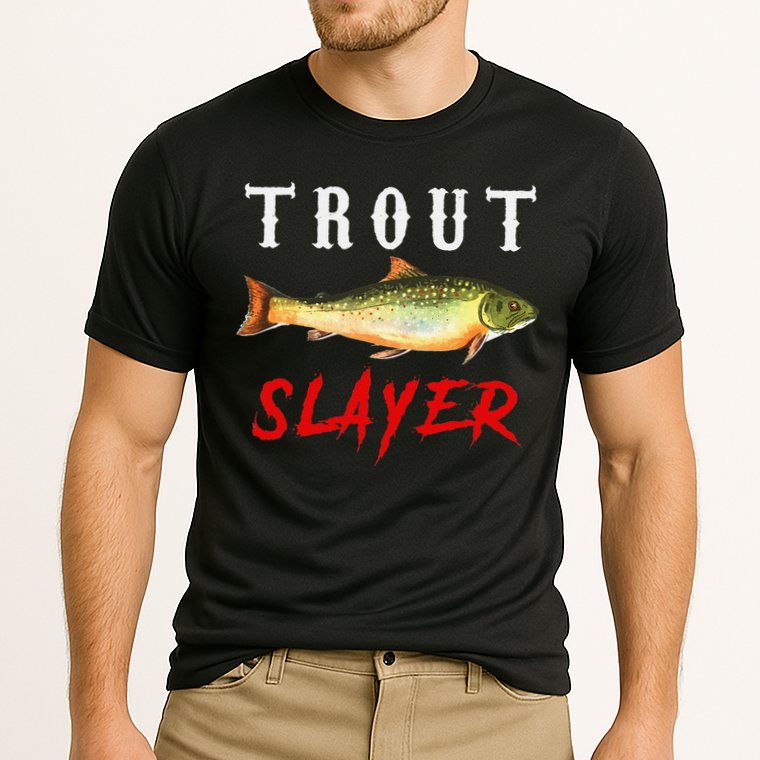 Trout Slayer Trout Fishing For Anlgers Performance Shirt