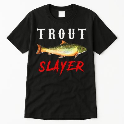 Trout Slayer Trout Fishing For Anlgers Tall T-Shirt