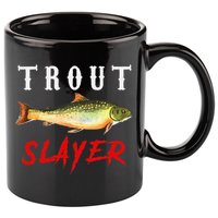 Trout Slayer Trout Fishing For Anlgers 11oz C Handle Ceramic Mug