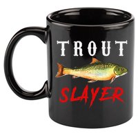 Trout Slayer Trout Fishing For Anlgers 11oz C Handle Ceramic Mug