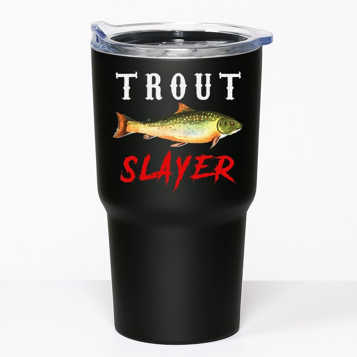Trout Slayer Trout Fishing For Anlgers Tumbler