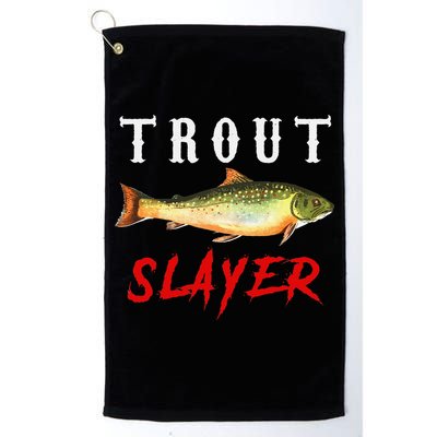 Trout Slayer Trout Fishing For Anlgers Golf Towel