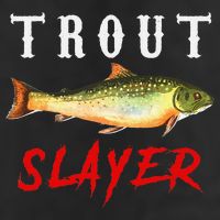 Trout Slayer Trout Fishing For Anlgers Golf Towel