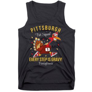 Trot Squad Turkey Thanksgiving 2024 Pennsylvania Pittsburgh Tank Top