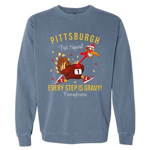 Trot Squad Turkey Thanksgiving 2024 Pennsylvania Pittsburgh Garment-Dyed Sweatshirt