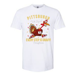 Trot Squad Turkey Thanksgiving 2024 Pennsylvania Pittsburgh Softstyle CVC T-Shirt