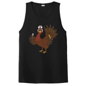 Thanksgiving Scrub Tops Turkey Nurse Holiday Nursing Gift PosiCharge Competitor Tank