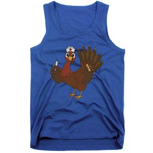 Thanksgiving Scrub Tops Turkey Nurse Holiday Nursing Gift Tank Top