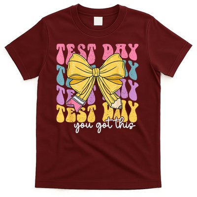 Teacher State Testing Test Day You Got This Coquette Bow T-Shirt