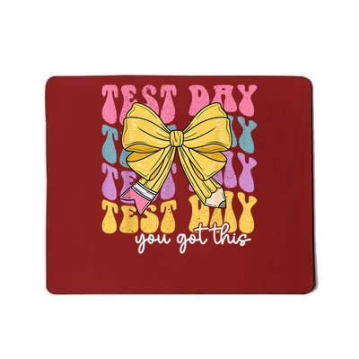 Teacher State Testing Test Day You Got This Coquette Bow Mousepad