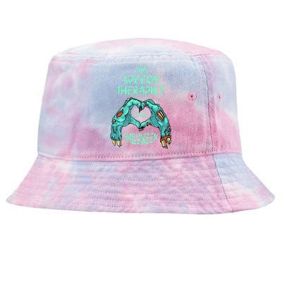 This Speech Therapist Loves Halloween Speech Therapy Zombie Tie-Dyed Bucket Hat