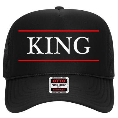 That Says The Word King On It High Crown Mesh Back Trucker Hat