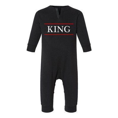 That Says The Word King On It Infant Fleece One Piece