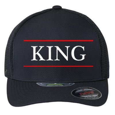 That Says The Word King On It Flexfit Unipanel Trucker Cap