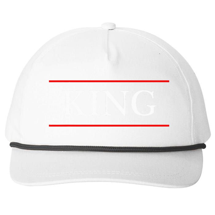 That Says The Word King On It Snapback Five-Panel Rope Hat