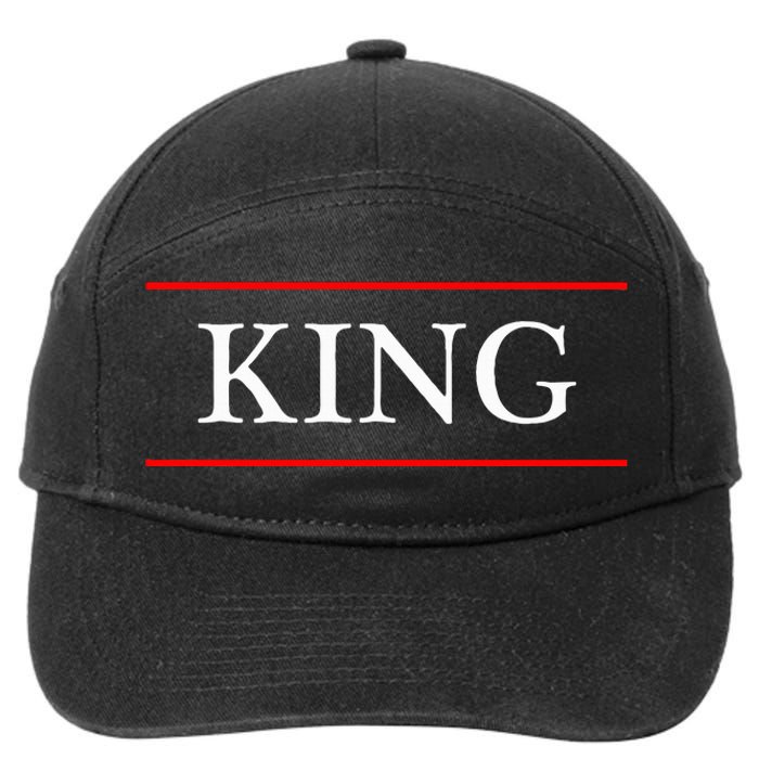 That Says The Word King On It 7-Panel Snapback Hat