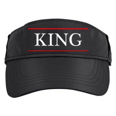 That Says The Word King On It Adult Drive Performance Visor