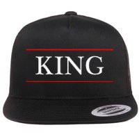 That Says The Word King On It Flat Bill Trucker Hat