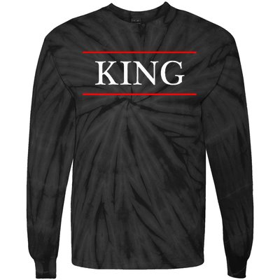 That Says The Word King On It Tie-Dye Long Sleeve Shirt