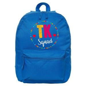 TK Squad Tee Transitional Kindergarten Teacher Team Crew 16 in Basic Backpack