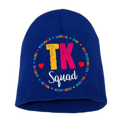 TK Squad Tee Transitional Kindergarten Teacher Team Crew Short Acrylic Beanie