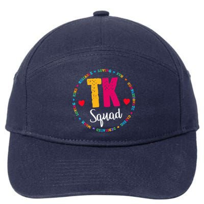 TK Squad Tee Transitional Kindergarten Teacher Team Crew 7-Panel Snapback Hat