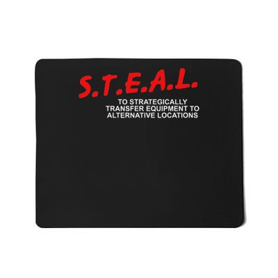 To Strategically Transfer Equipment To Alternative Locations Mousepad